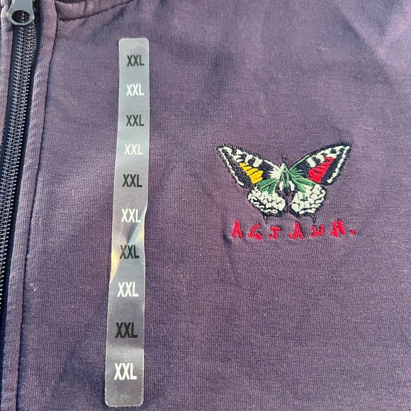 Men's Stylish Navy and Red jacket - Picture 4 of 5